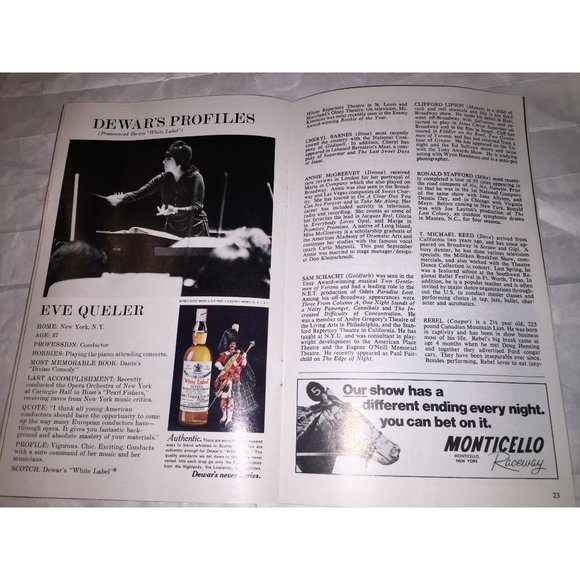 Broadway Cort Theatre PLAYBILL THE MAGIC SHOW Vintage 1970's Paperback - Picture 12 of 16